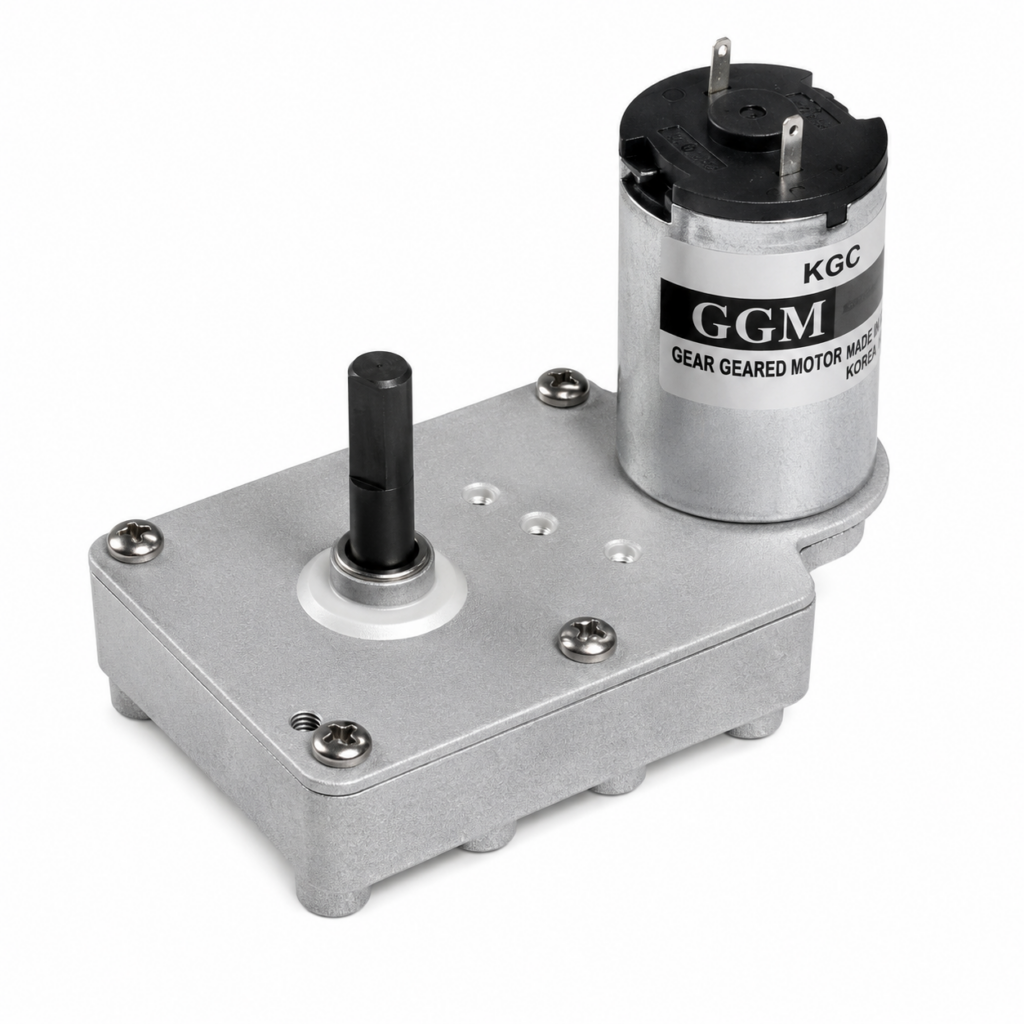 [GGM] — KGE-3448-P1 F-Type Offset Geared DC Motor (DC 12V, 9000rpm base, 18 ratios 1/22-1/687)