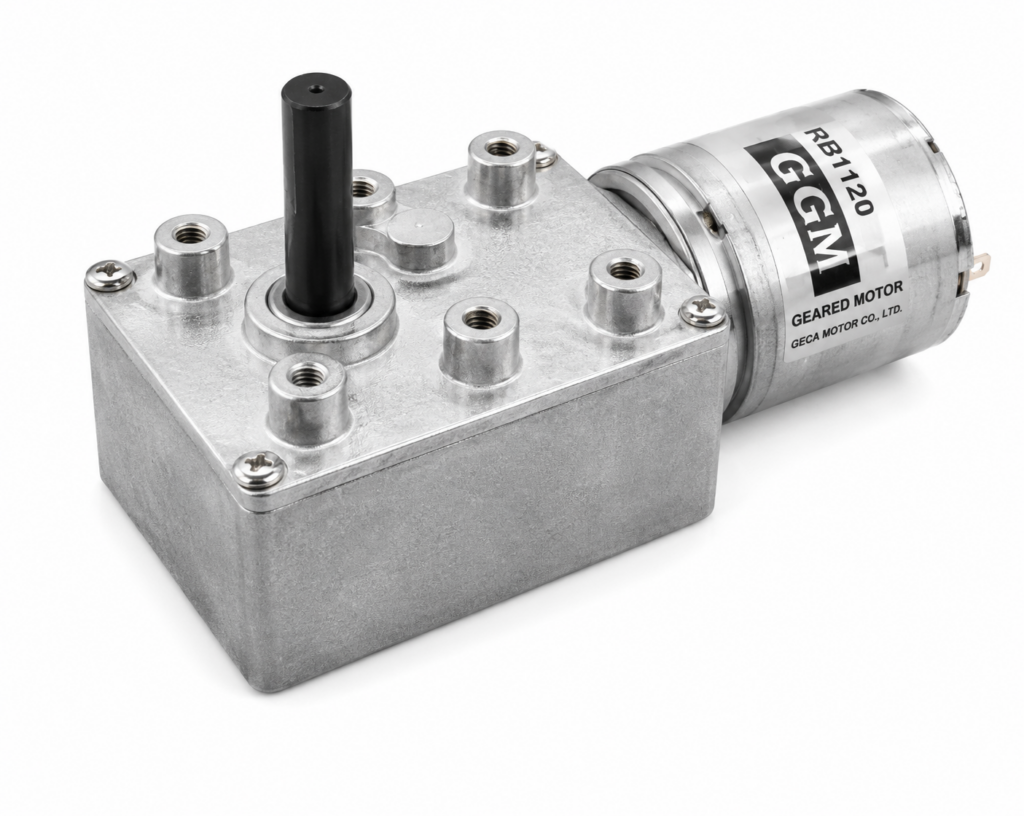 [GGM] — KWB-3640-S1 BLDC Worm Geared Motor (DC 12V, F/R output, 1/70–1/1800)