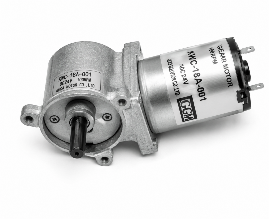 [GGM] — KWC-3448-P1 Worm Geared Motor (DC 12V, 1/25–1/1500)
