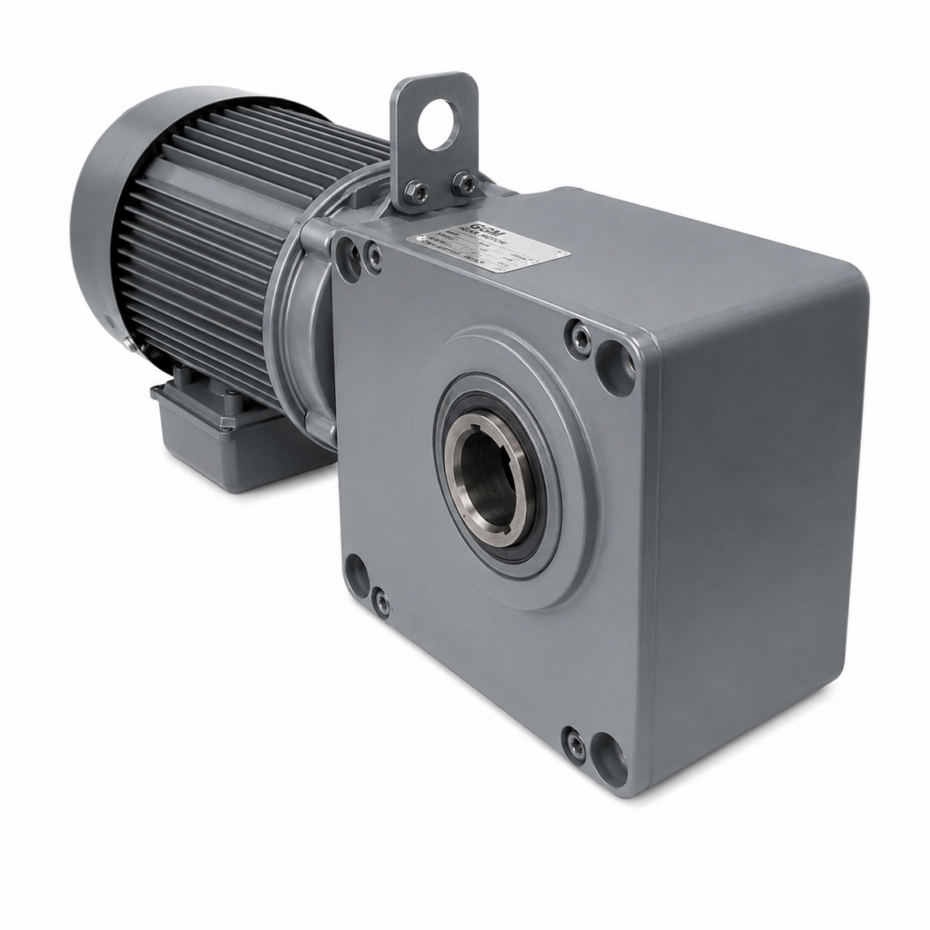 [MITSUBISHI ELECTRIC] — GM-SHYB Hypoid Right-Angle Geared Motor (0.1-0.4kW, Leg Mount, Brake, SF1.4)