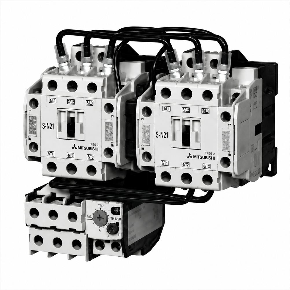 [MITSUBISHI ELECTRIC] — MS-T/N Series MSO-2xT65 Reversing Magnetic Starter (65A AC-3, T65 Frame, TH-T65 Thermal)