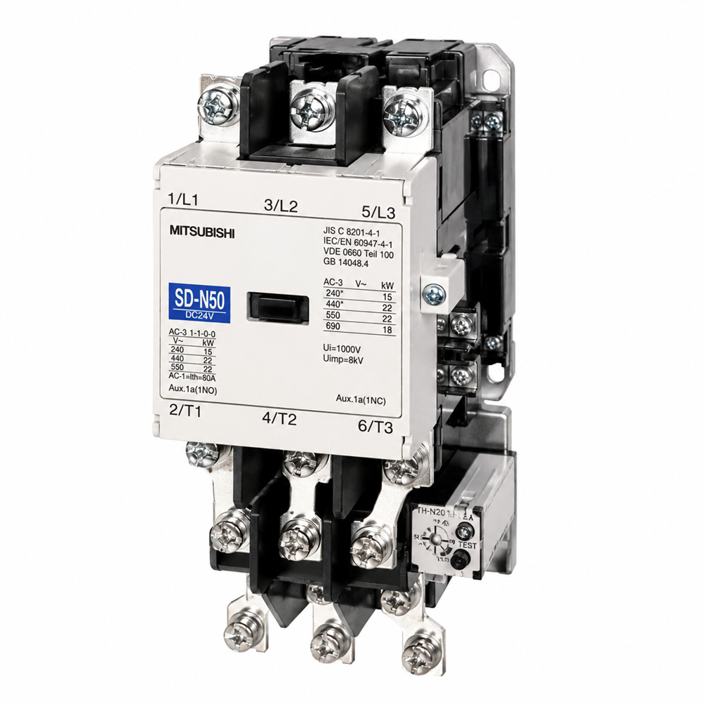 [MITSUBISHI ELECTRIC] — MS-T/N Series MSO-T65 Magnetic Starter (65A AC-3, T65 Frame, TH-T65 Thermal)